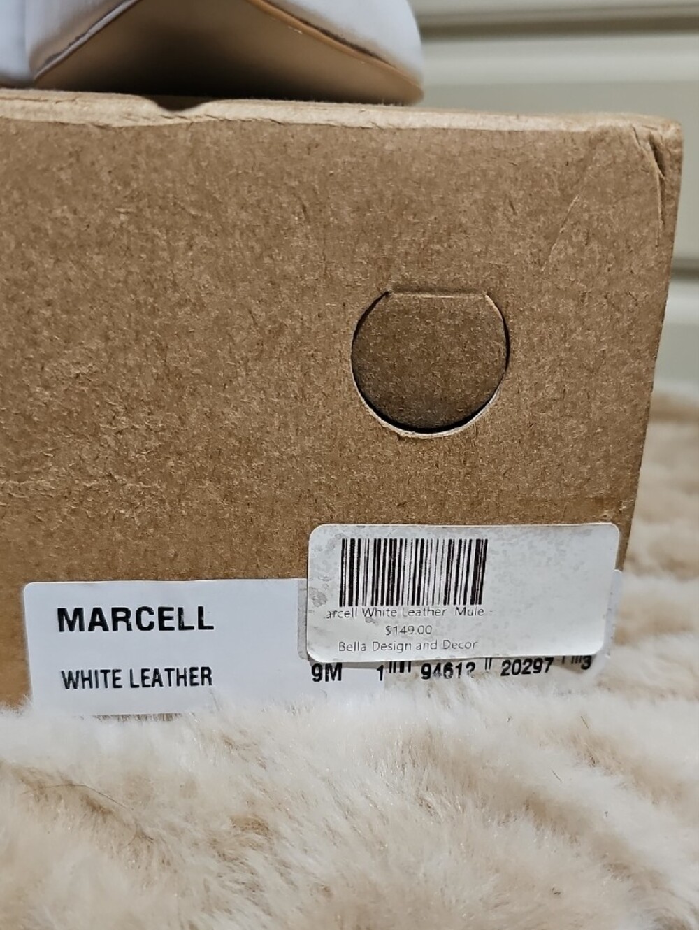 Matisse Women's White Leather Pointed Mule Heels Size 9 - Picture 9 of 10